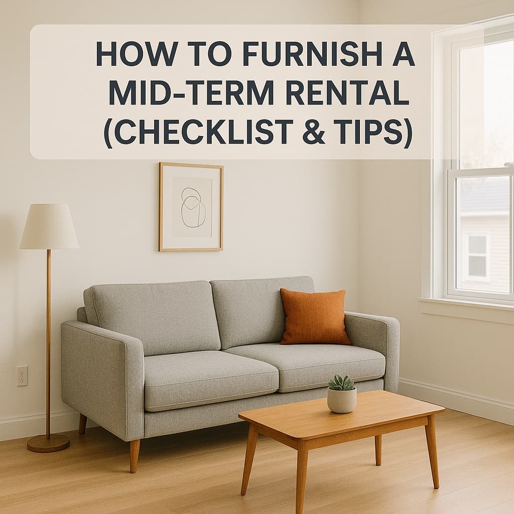 How to Furnish a Mid-Term Rental (Checklist & Tips)