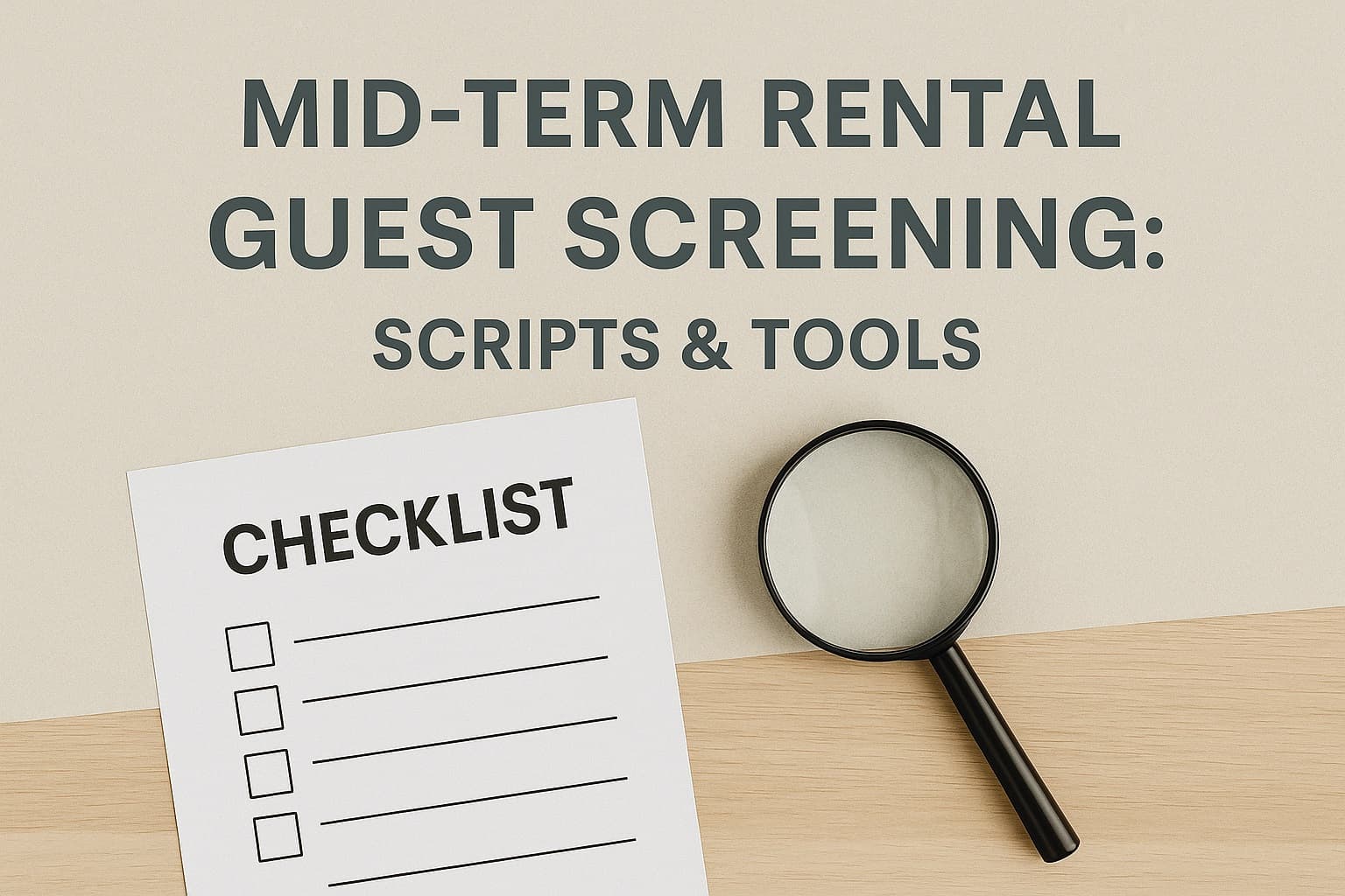 Mid-Term Rental Guest Screening: Scripts & Tools