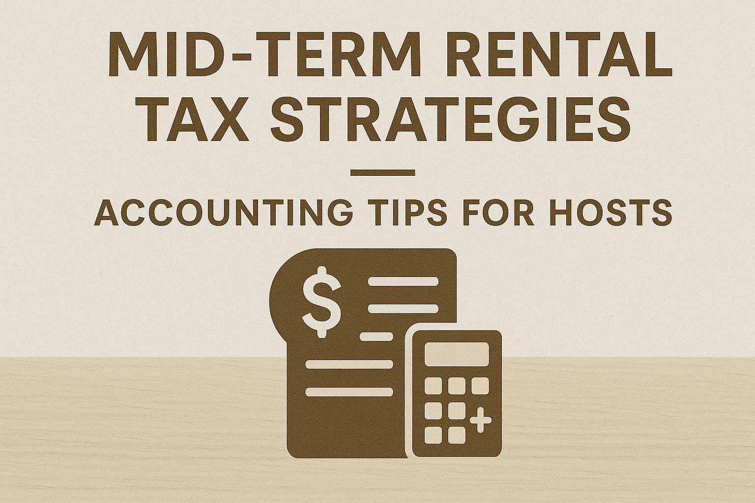 Mid-Term Rental Tax Strategies — Accounting Tips for Hosts