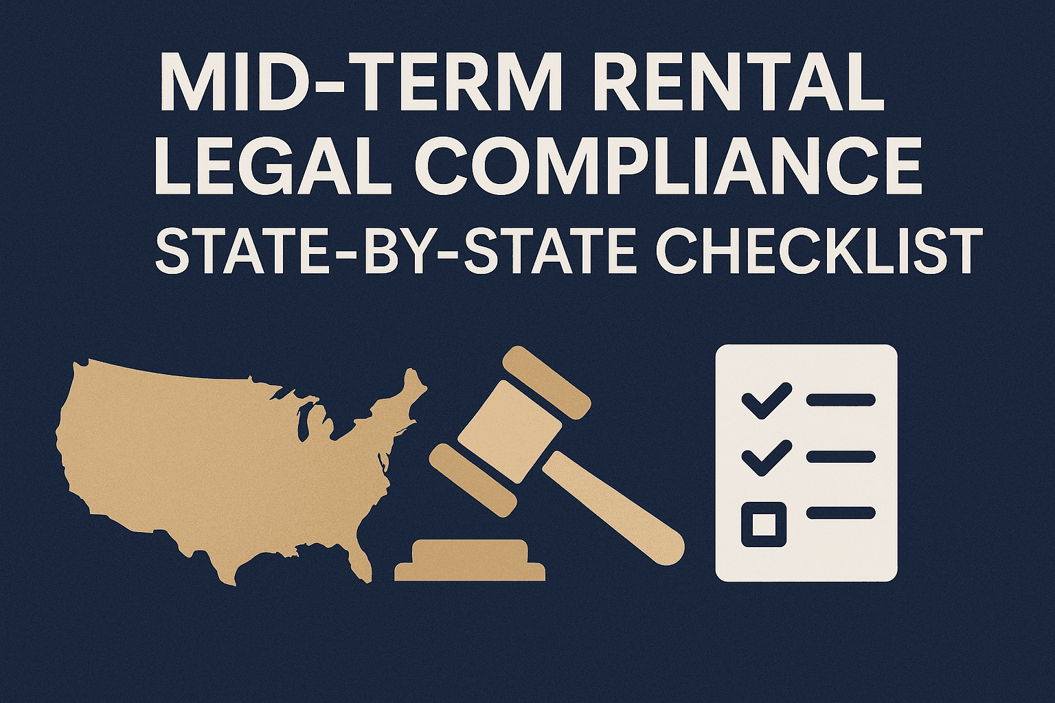 Mid-Term Rental Legal Compliance: State-by-State Checklist