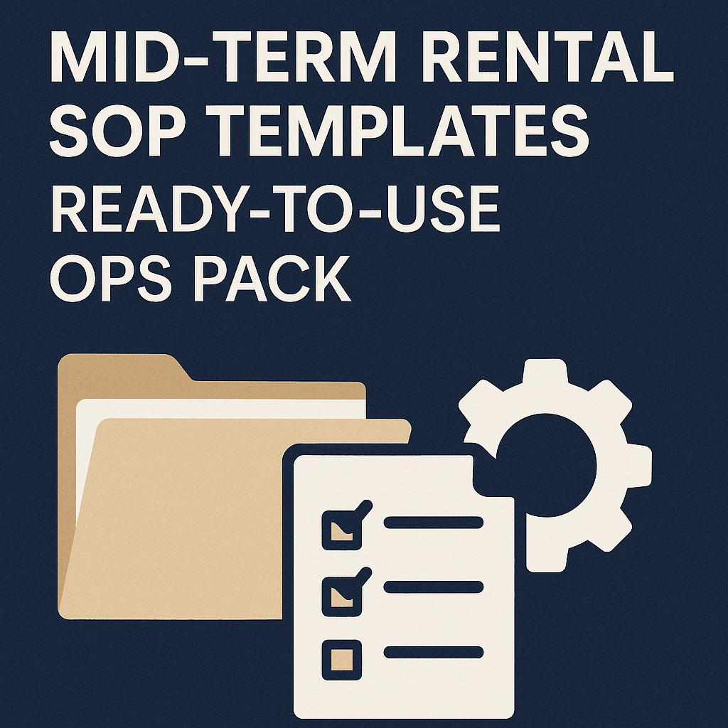 Mid-Term Rental SOP Templates — Ready-to-Use Ops Pack